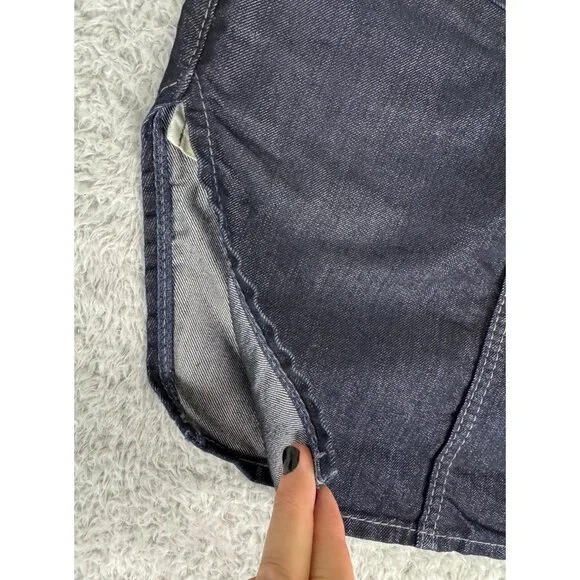 True Religion Womens Denim Mini Skirt w/Side Slit Size 28 Y2K Classic NWOT - Picture 5 of 12